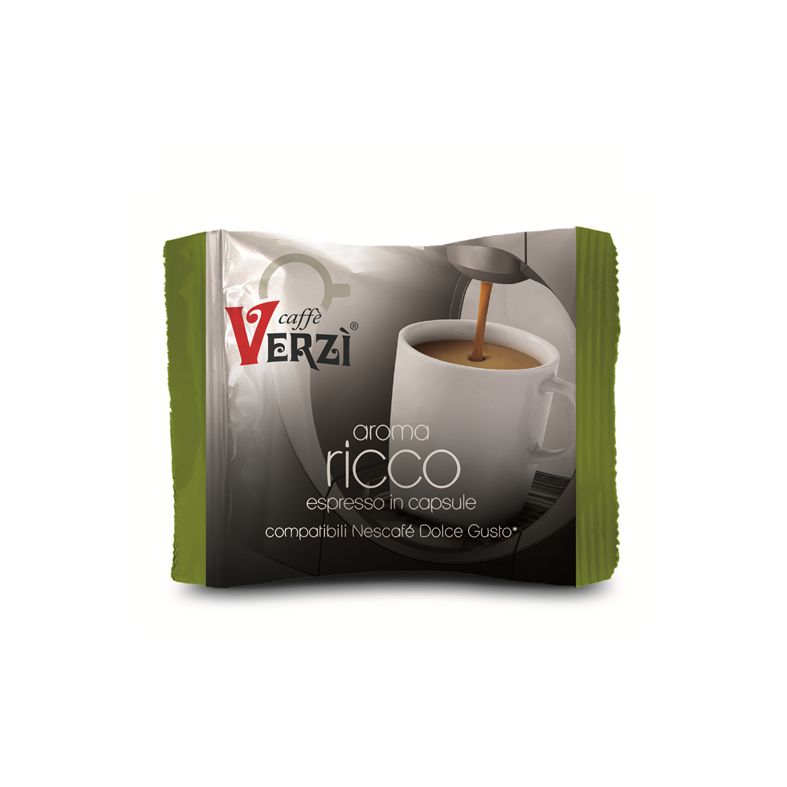 50 capsule compatibili Dolce Gusto Verzi aroma gusto ricco - ECOCALORE