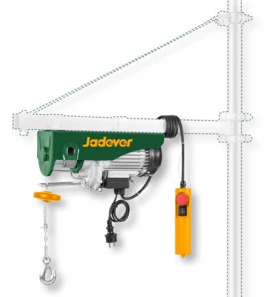 Paranco Elettrico 800 W – Portata 500 KG, Sollevamento 18 m