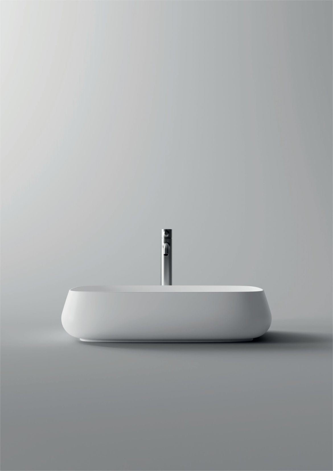 Lavabo da appoggio in ceramica 60 x 35 cm Serie NUR Alice ceramica