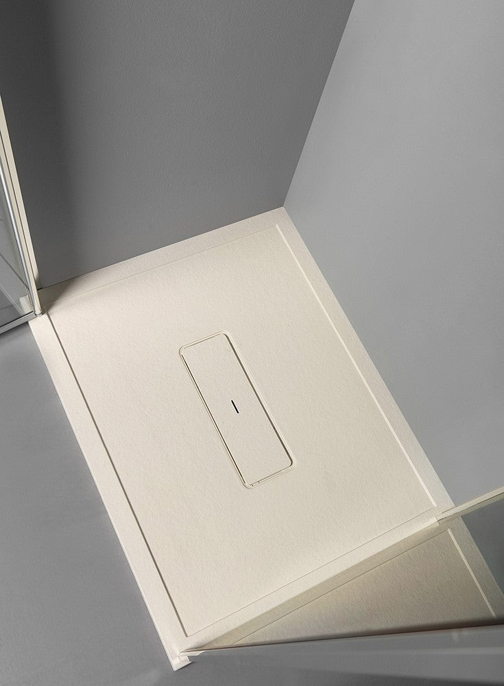 Piatto doccia Ardesia design 4,0 100 x 80 Bianco matt