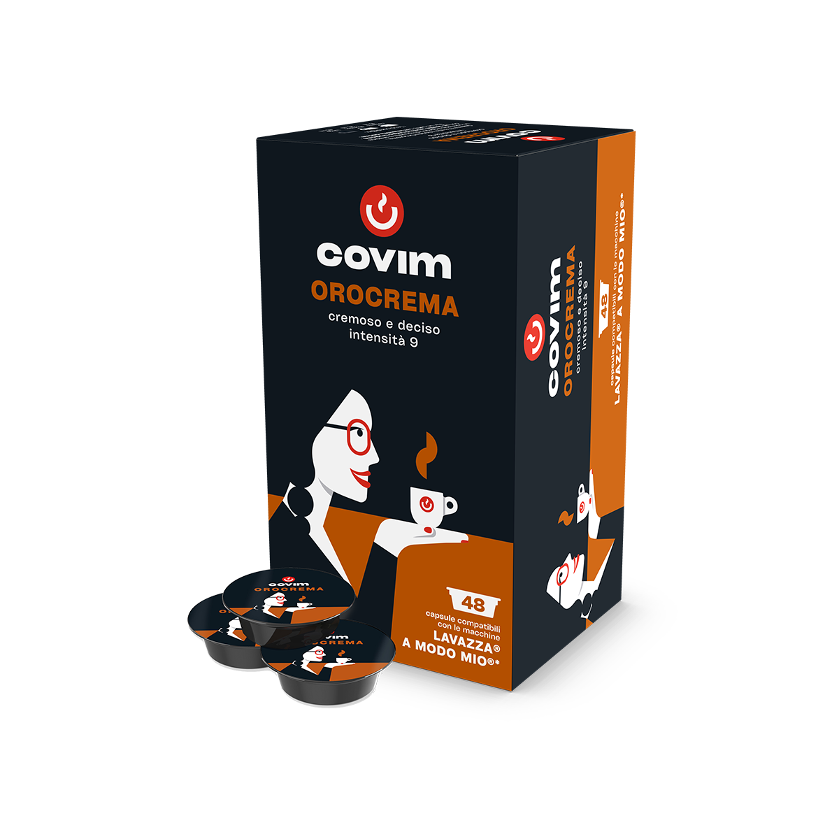 144 capsule a modo mio Covim orocrema - ECOCALORE