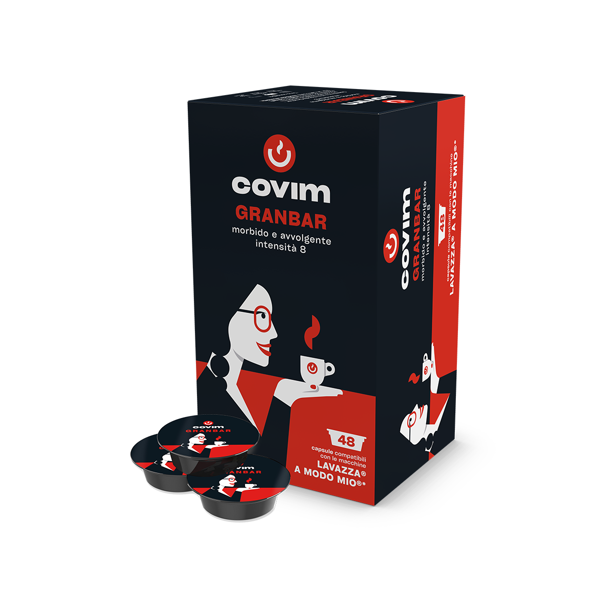 96 CAPSULE COVIM COMP. A MODO MIO ORA GRANBAR - ECOCALORE
