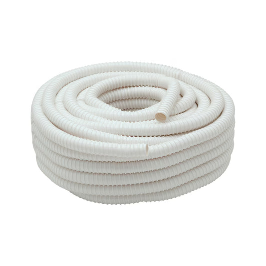 Tubo Corrugato Condensa Climatizzatore 20 mm 30 m Bianco