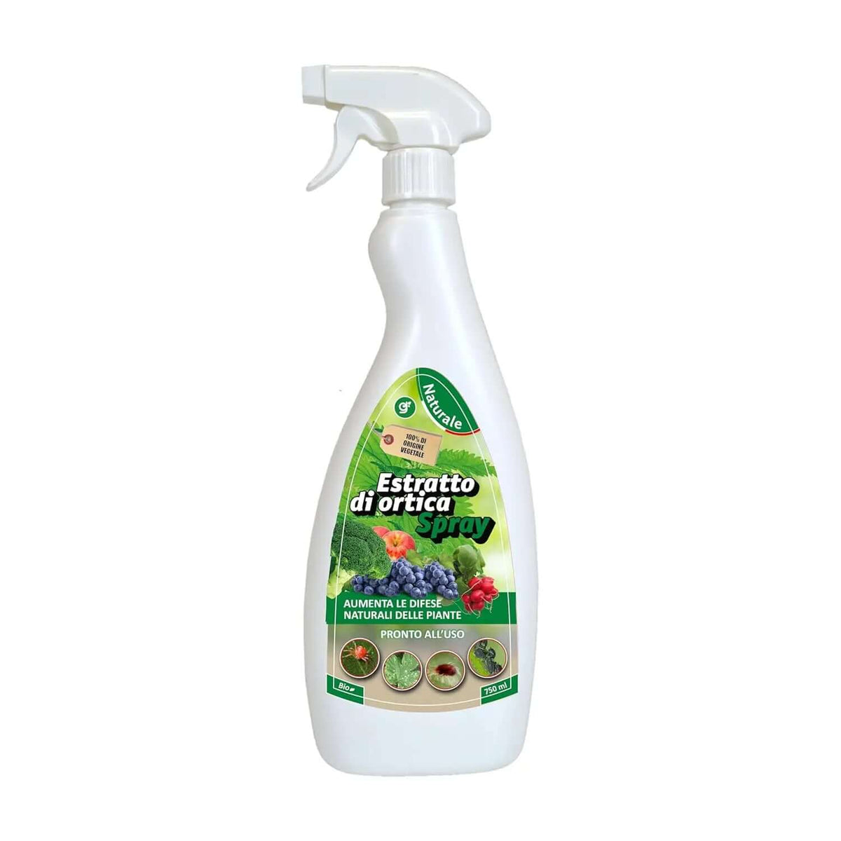 Insetticida Naturale per Piante 750 ml - A Base di Estratto Biologico di Ortica - Efficace Contro Cocciniglia, Afidi, Ragnetto Rosso e Pidocchi - Spray