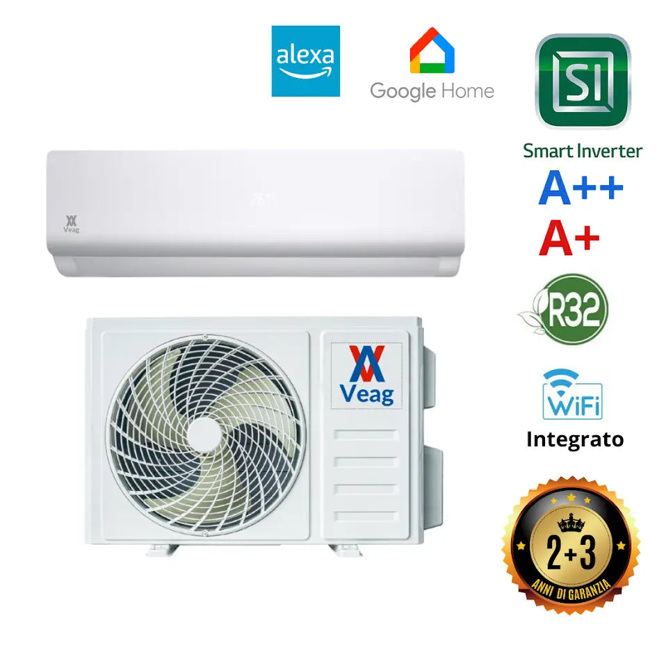 Condizionatore Climatizzatore Veag AGT-E12 12000 BTU A++/A+ WifI incluso - ECOCALORE