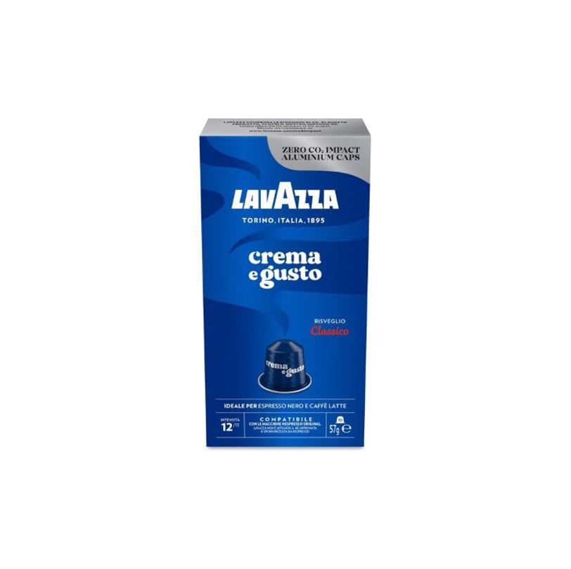 100 capsule Lavazza compatibili Nespresso in alluminio crema e gusto classico - ECOCALORE