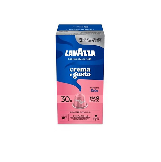 100 capsule Lavazza compatibili Nespresso in alluminio crema e gusto dolce - ECOCALORE