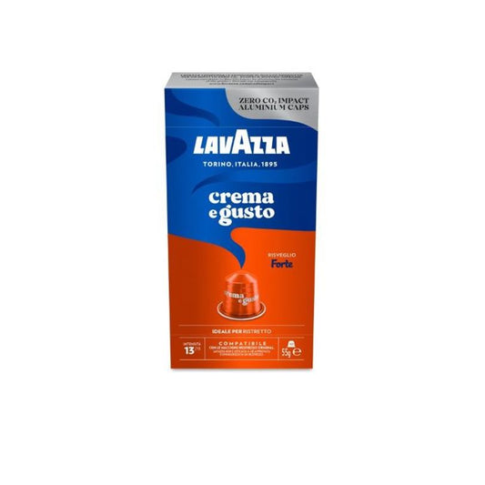 100 capsule Lavazza compatibili Nespresso in alluminio crema e gusto forte - ECOCALORE
