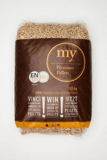 70 Sacchi My Premium Pellet di Abete Austriaco - EN plus A1 - ECOCALORE