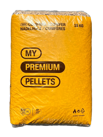 Pellet My Premium ENplus A1 15 Kg – Conifera (Abete e Pino) Bancale Da 84 Sacchi
