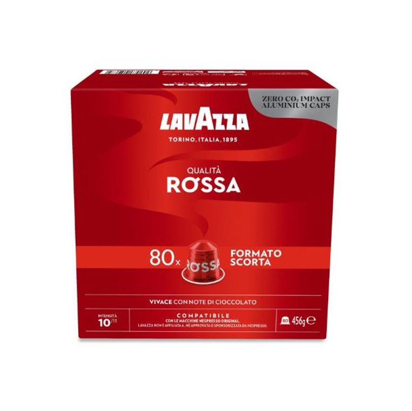 240 capsule Lavazza compatibili Nespresso in alluminio qualità rossa - ECOCALORE