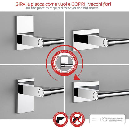 Appendiabiti a muro GEDY linea Maine doppio gancio Cromato