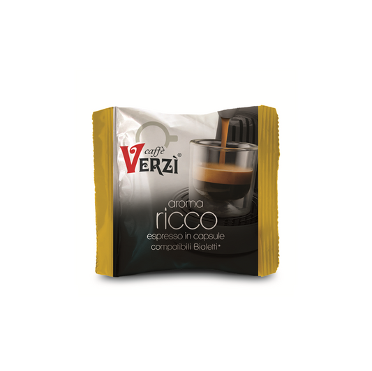 100 capsule compatibili Bialetti Verzi gusto aroma ricco - ECOCALORE