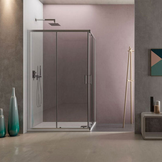 Box doccia Style 70x80xh190cm in cristallo trasparente 6 mm
