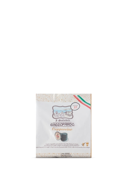 Capsule compatibili Nespresso cappuccino Toda Gattopardo confezione 10 pezzi - ECOCALORE
