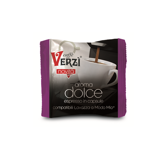 100 capsule compatibili Lavazza a modo mio Verzi gusto aroma dolce - ECOCALORE