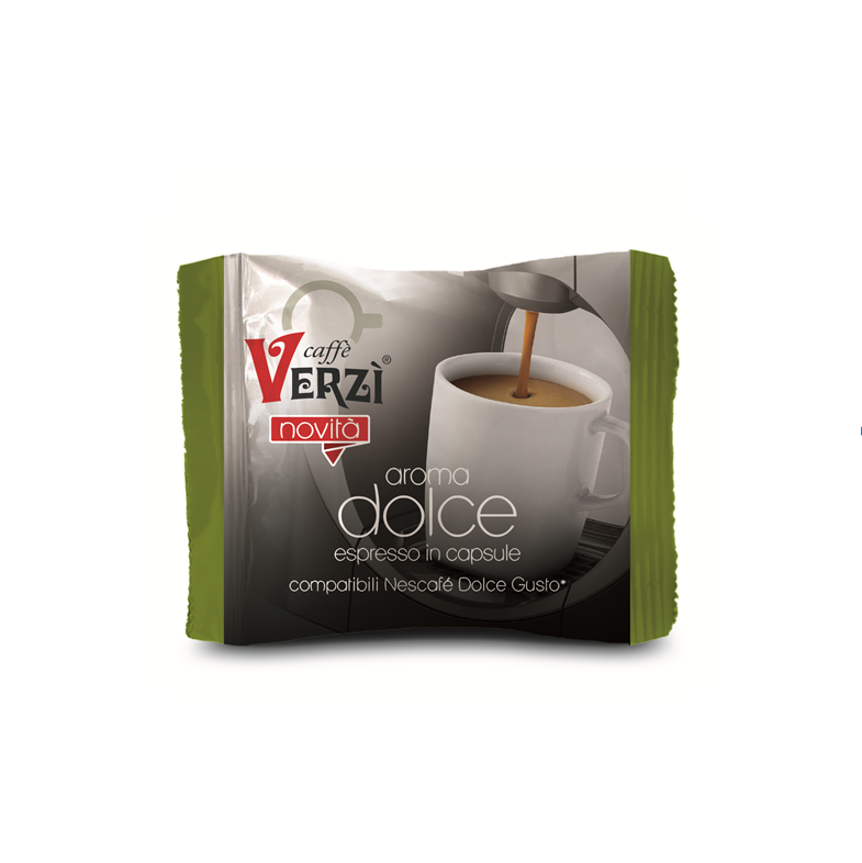 50 capsule compatibili Dolce Gusto Verzi aroma gusto dolce - ECOCALORE