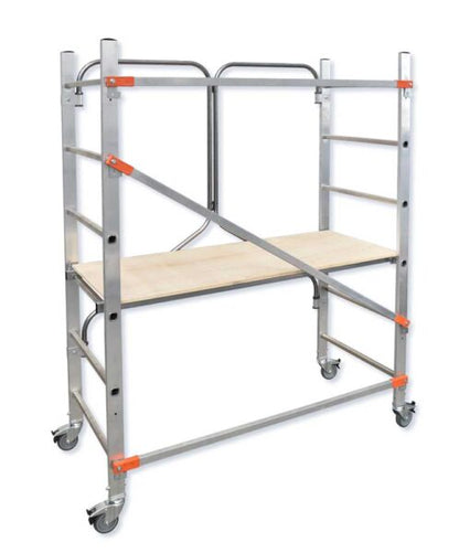 Trabattello Flecto Alluminio Pieghevole con Ruote e Freno 150 kg