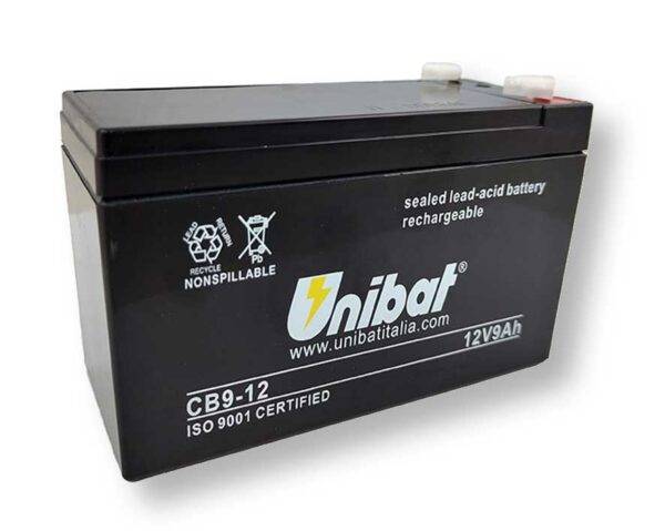 Batteria Servizi SLA Unibat 12V 9Ah Piombo-Acido Sigillata