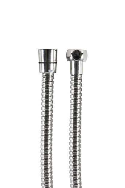 Kit doccia quadrato con soffione e braccio cromato diam. 25x25