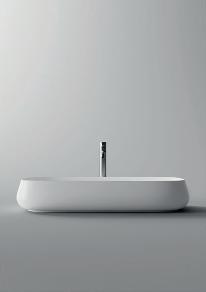 Lavabo da appoggio in ceramica 80 x 35 cm Serie NUR Alice ceramica
