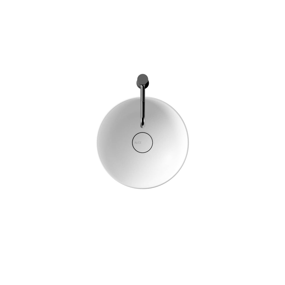 Lavabo da appoggio tondo Alice Ceramica Form Ø 37 cm, h 15 cm, bianco lucido