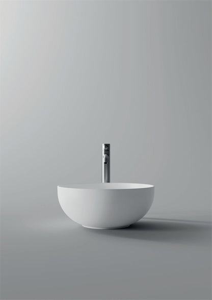 Lavabo da appoggio tondo Alice Ceramica Form Ø 37 cm, h 15 cm, bianco lucido