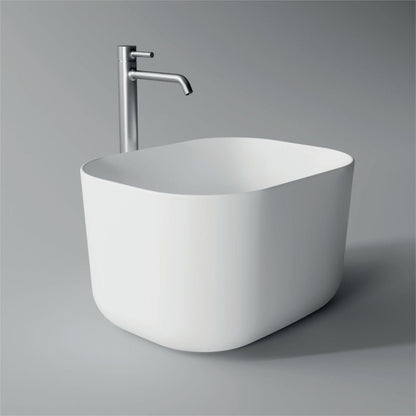 Lavabo Unica Rectangular appoggio cm. 50x40 H.30 in ceramica-Alice Ceramica
