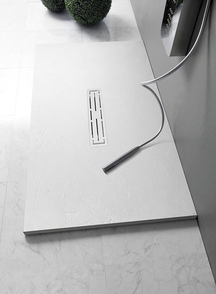 Piatto doccia Cemento Matt  3,0  80x140 Bianco matt