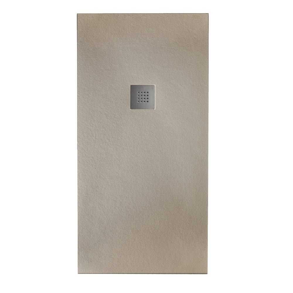 Piatto doccia effetto pietra 70x180 Tortora marmoresina pieno Piletta inclusa