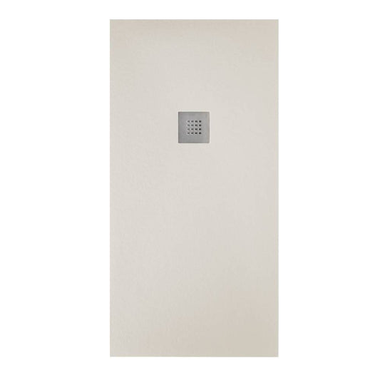 Piatto doccia effetto pietra 70x90 Crema marmoresina pieno piletta inclusa