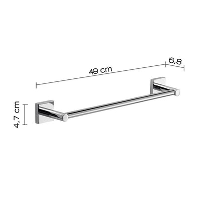 Portasalviette GEDY linea Fuji da 45cm Cromato