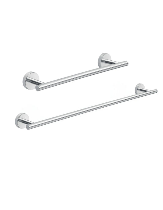 Set 2 portasalviette Gedy Eros cromati, 35 e 60 cm