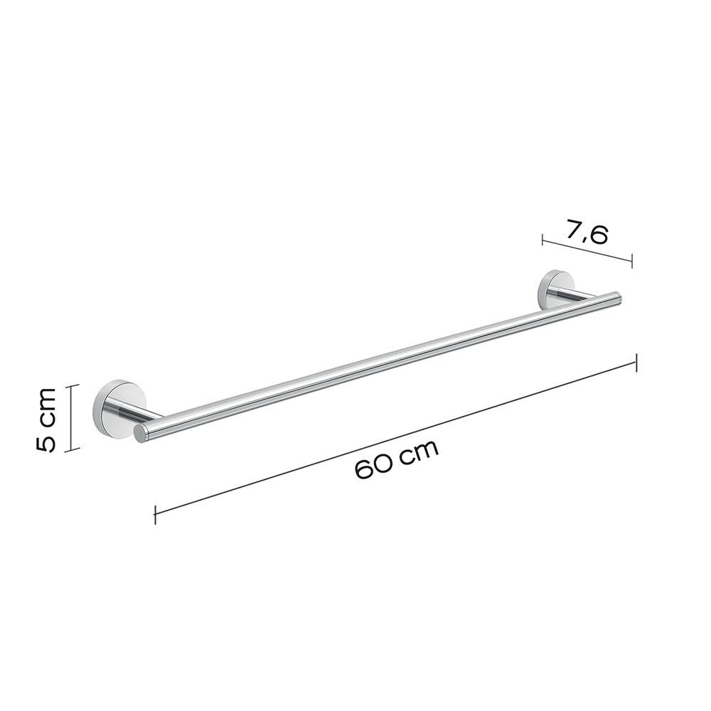 Set 2 portasalviette Gedy Eros cromati, 35 e 60 cm