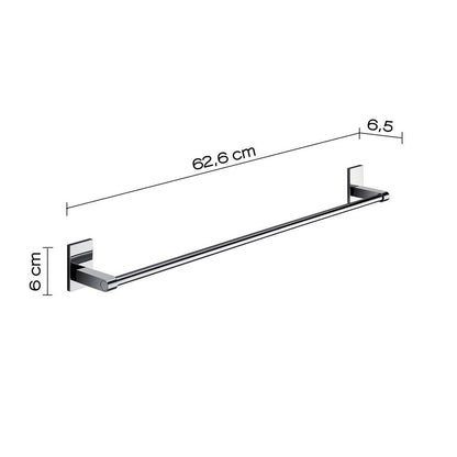 Set 2 portasalviette di GEDY linea Maine cromato