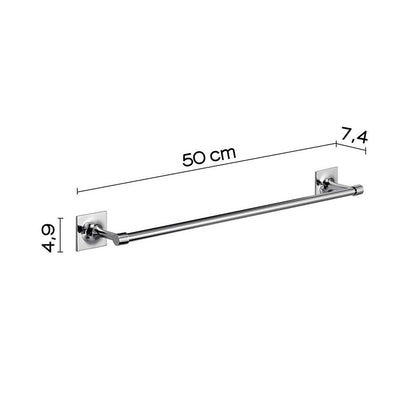 Set 2 portasalviette di GEDY linea Wizard cromato
