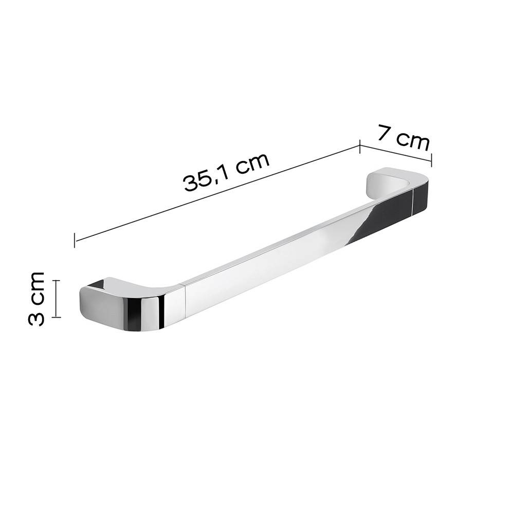 Set 2 portasalviette Gedy Outline cromati, 35 e 55 cm