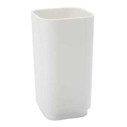 Set Dosasapone, Portaspazzolini e Portasapone d'appoggio Gedy linea Seventy bianco