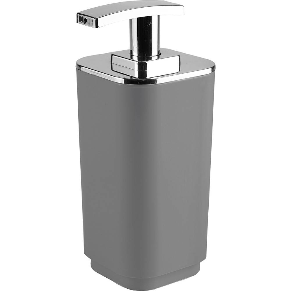 Set portaspazzolini, dosasapone e portasapone d' appoggio Gedy linea Seventy grigio