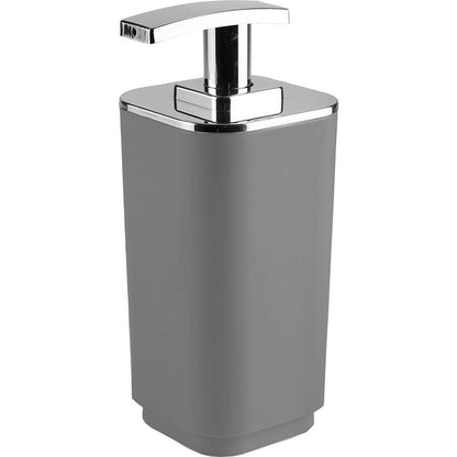 Set portaspazzolini, dosasapone e portasapone d' appoggio Gedy linea Seventy grigio