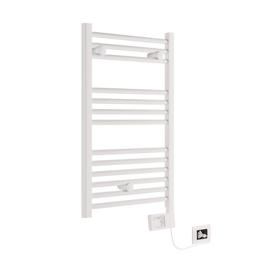 Termoarredo Lazzarini mod. E-Bormio 800x500 300W con termostato elettronico bianco