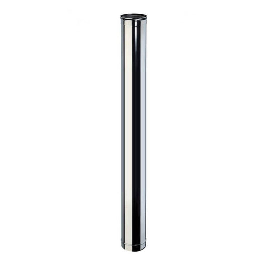 Tubo Canna Fumaria in Acciaio inox 50 cm, Diametro 80 mm - ECOCALORE