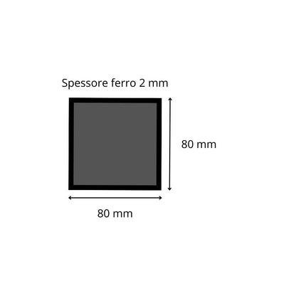 Tubolare ferro 80x80